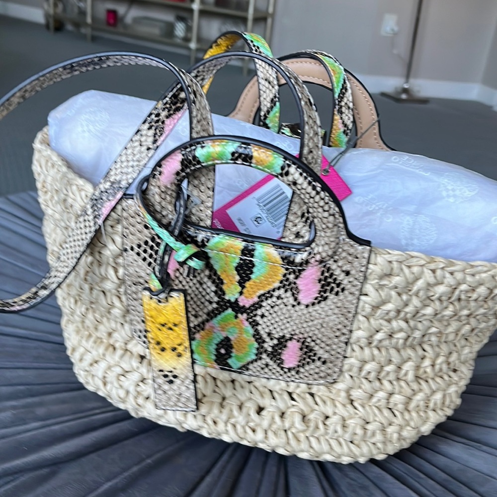 Vince Camuto Lena Small Tote - Snake Skin Print